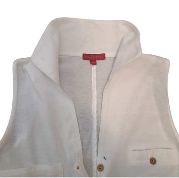 One September T Shirt Size 4 Hampton White - Picture 3 of 6